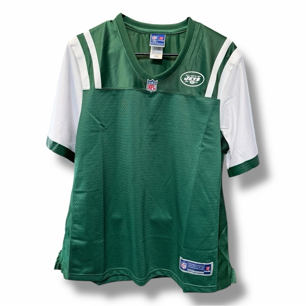 NFL Pro-Line Large Green & White Blank New York Jets Jersey $80 MSRP - NWT
